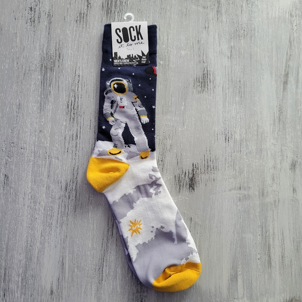 2/$15 One Giant Leap Crew Socks